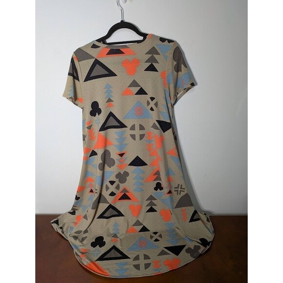 LulaRoe Disney Carly Swing Dress SZ S Mickey Mouse Silhouettes Chest SZ 36" EUC - Picture 5 of 5